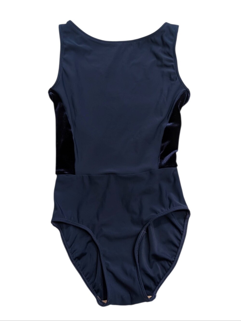 Eleve Dancewear Leotard Velvet Blue Xs